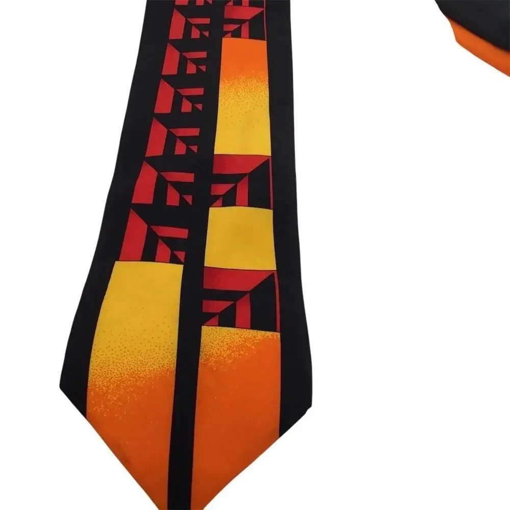 Rush Limbaugh Men's Red Geometric‎ Silk Designer Tie